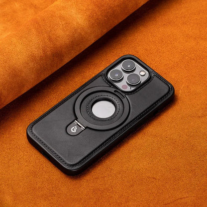 BowLift | Magnetic case with stand for iPhone – PU Leather, Compatible with MagSafe