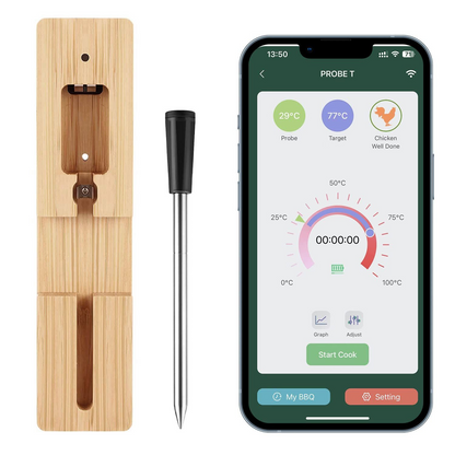 Skanto Skanto | MeatIQ Digital Meat Thermometer with Wireless Probe – Perfect for Precise Cooking Temperatures Every Time