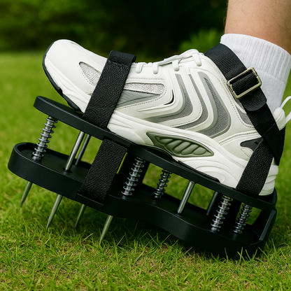 BowLift | Lawn Aerator Shoes | Adjustable Straps for Healthier Roots & Thicker Grass without Heavy Tools