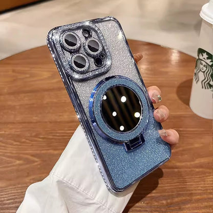 Skanto | Mirror Phone Case with Magnetic Stand Glitter
