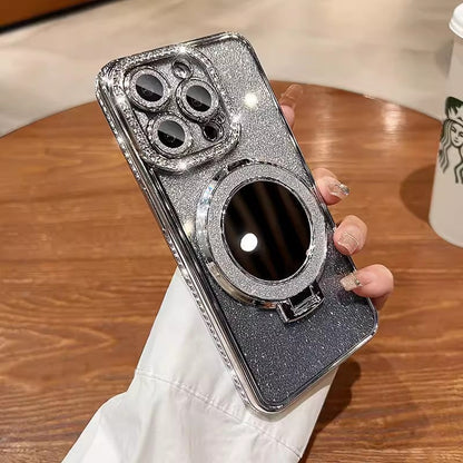 Skanto | Mirror Phone Case with Magnetic Stand Glitter