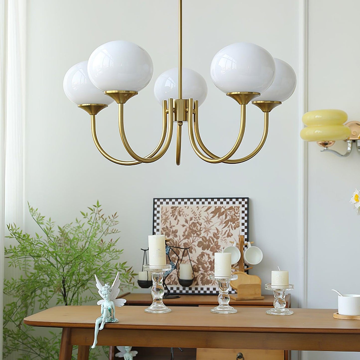 BowLift | AuroraGlow - Marshmallow Chandelier