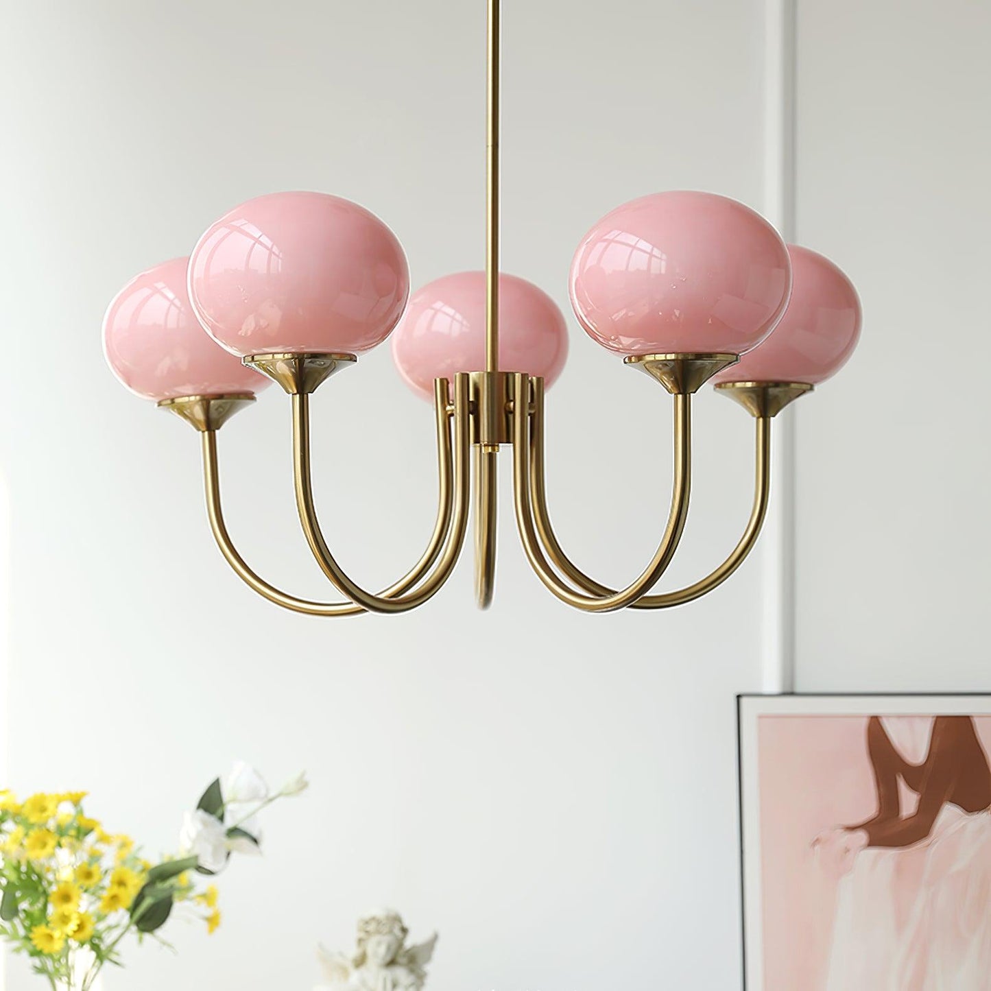 BowLift | AuroraGlow - Marshmallow Chandelier