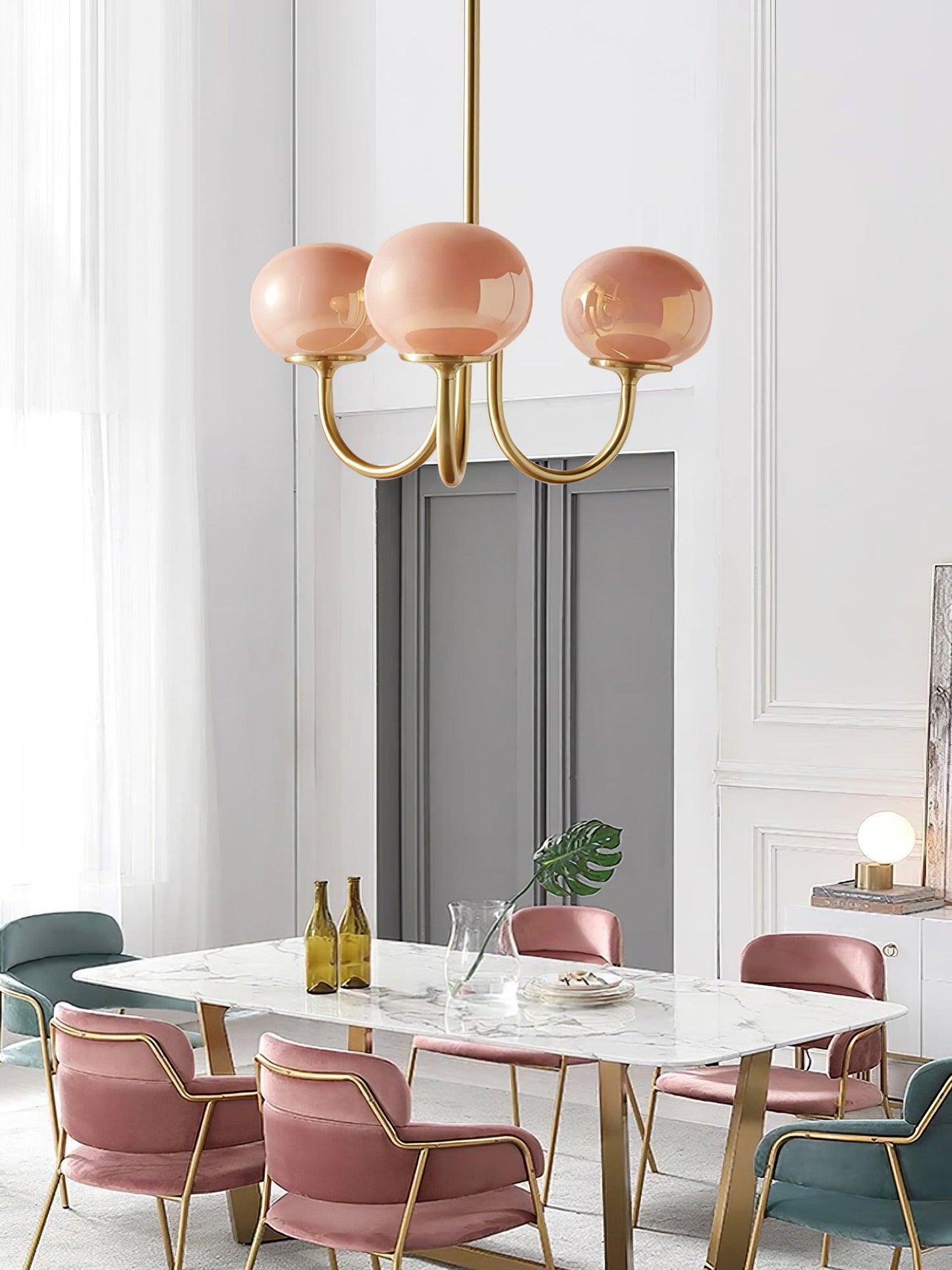 BowLift | AuroraGlow - Marshmallow Chandelier