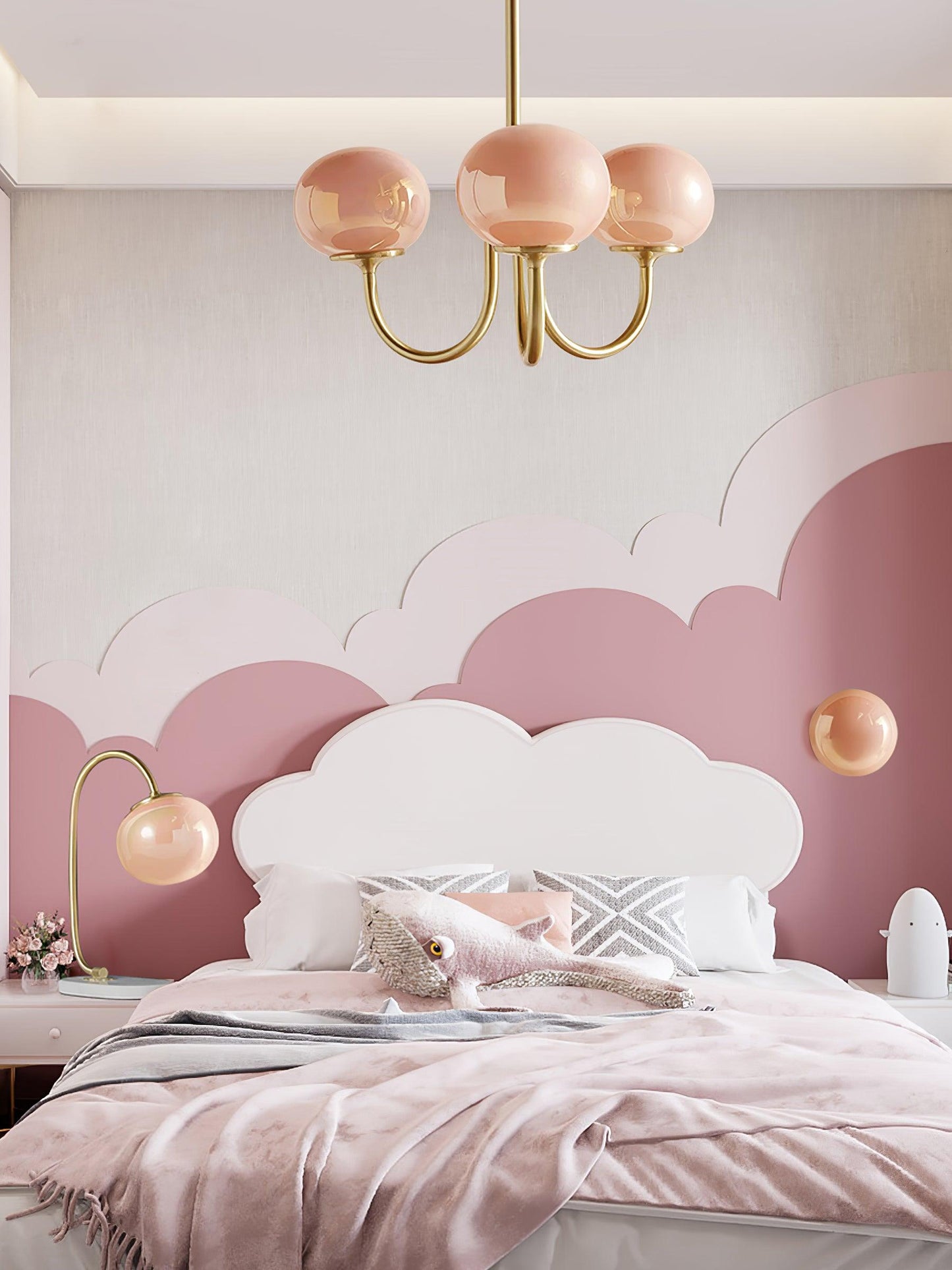 BowLift | AuroraGlow - Marshmallow Chandelier