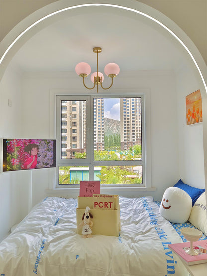 BowLift | AuroraGlow - Marshmallow Chandelier