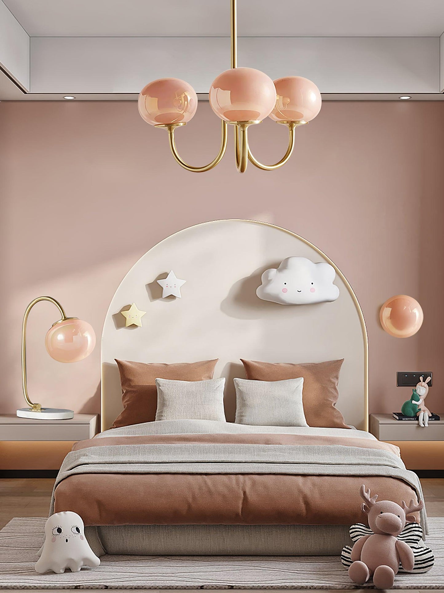 BowLift | AuroraGlow - Marshmallow Chandelier