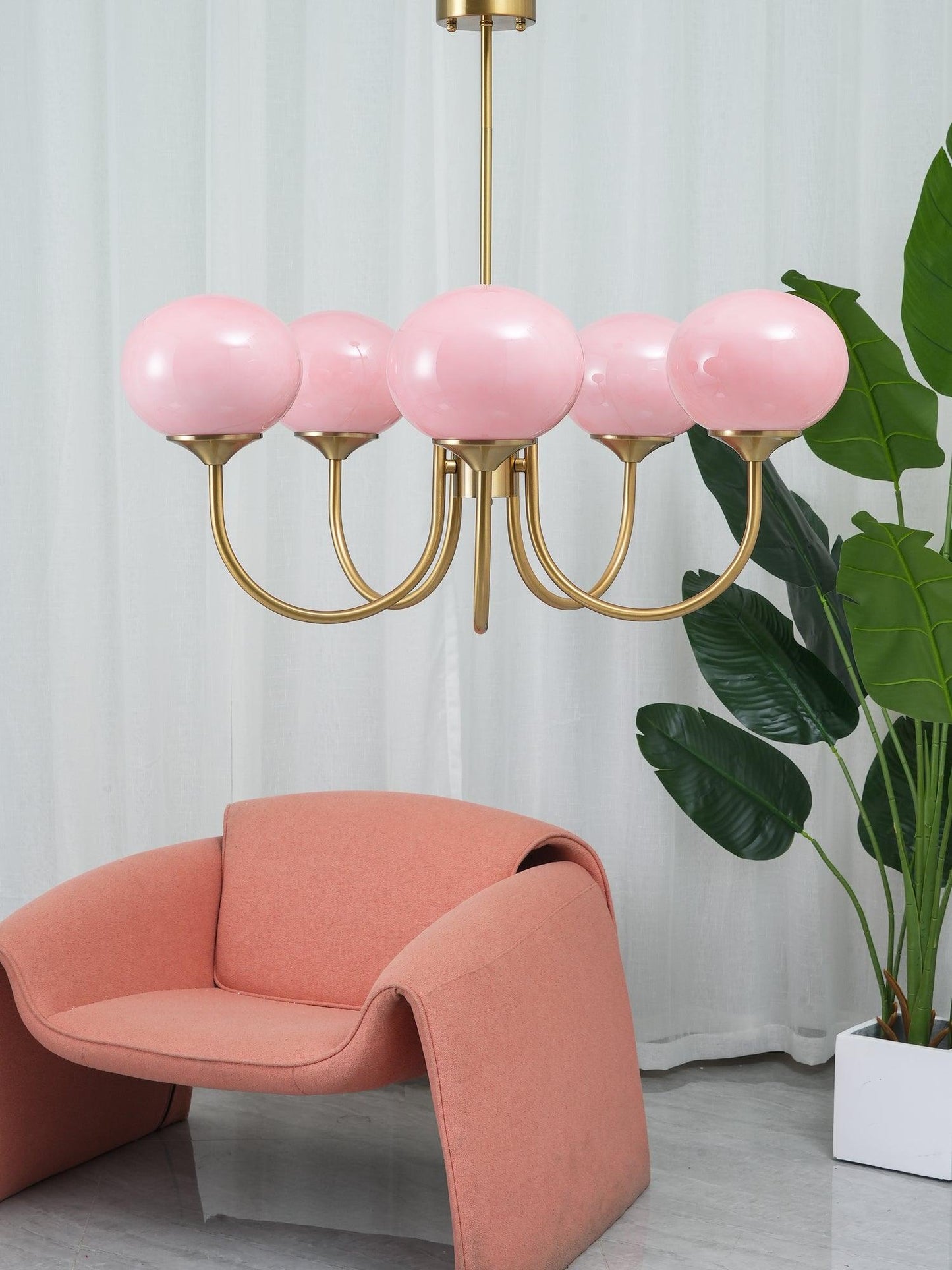 BowLift | AuroraGlow - Marshmallow Chandelier
