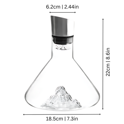 BowLift | Premium Wine Decanter | Lead-Free Crystal with Quick Aeration & Filtration for Enhanced Flavor Experience