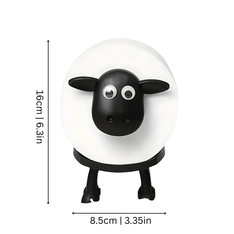 Skanto | Sheep Toilet Paper Holder | Charming, Space-Saving Design for Bathroom Organization & Fun Decor