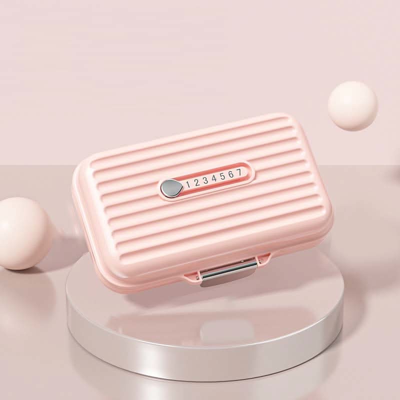 Portable Pill Organizer with 7 Compartments and Triple Lock