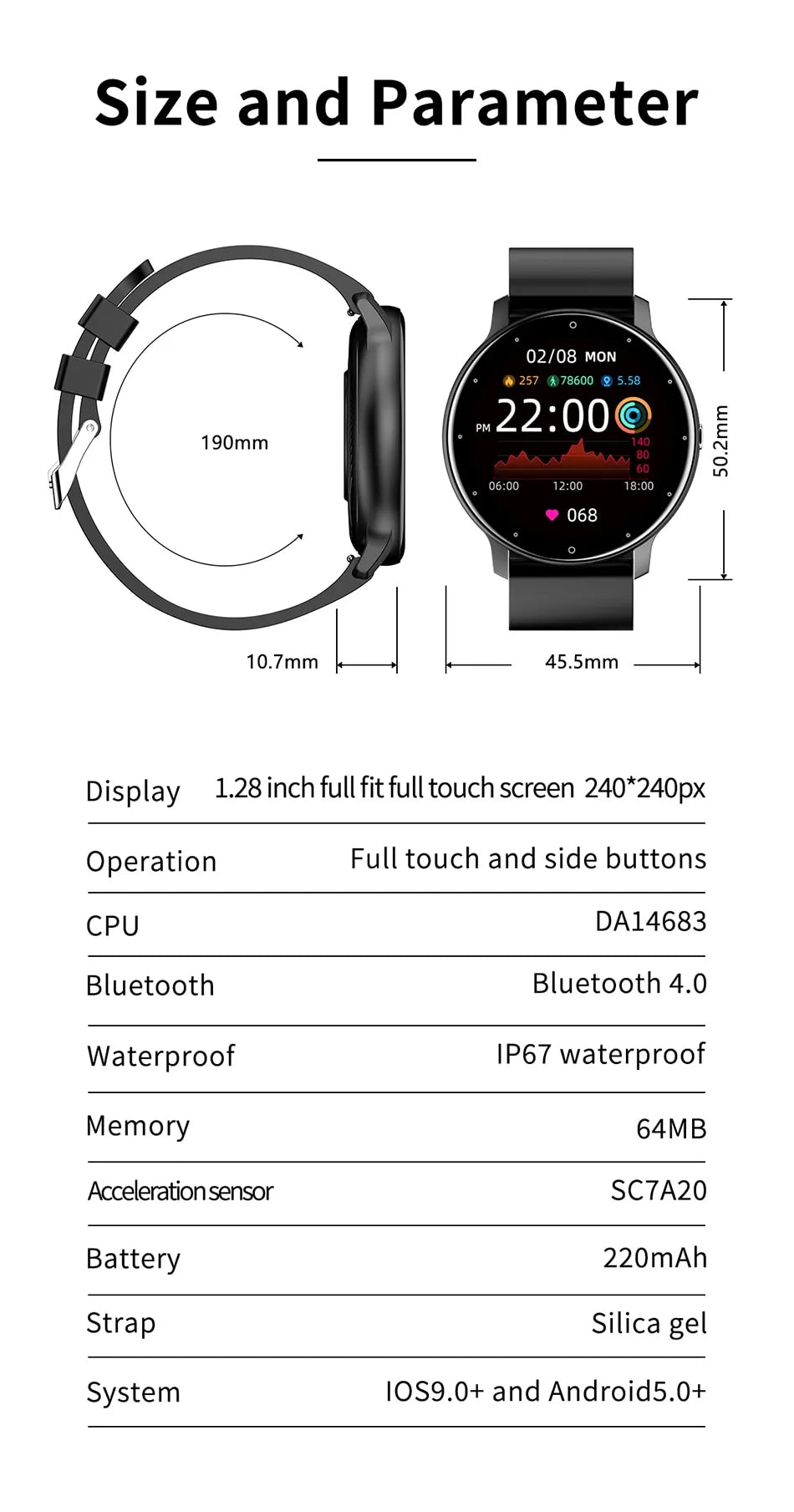 Stylish Smartwatch for Performance Bowlift