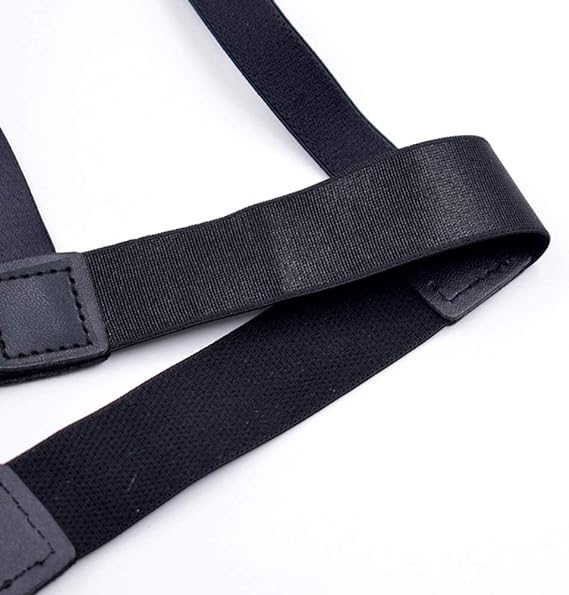 Men's Shirt Stays Elastic Suspenders for Secure Shirt Holder