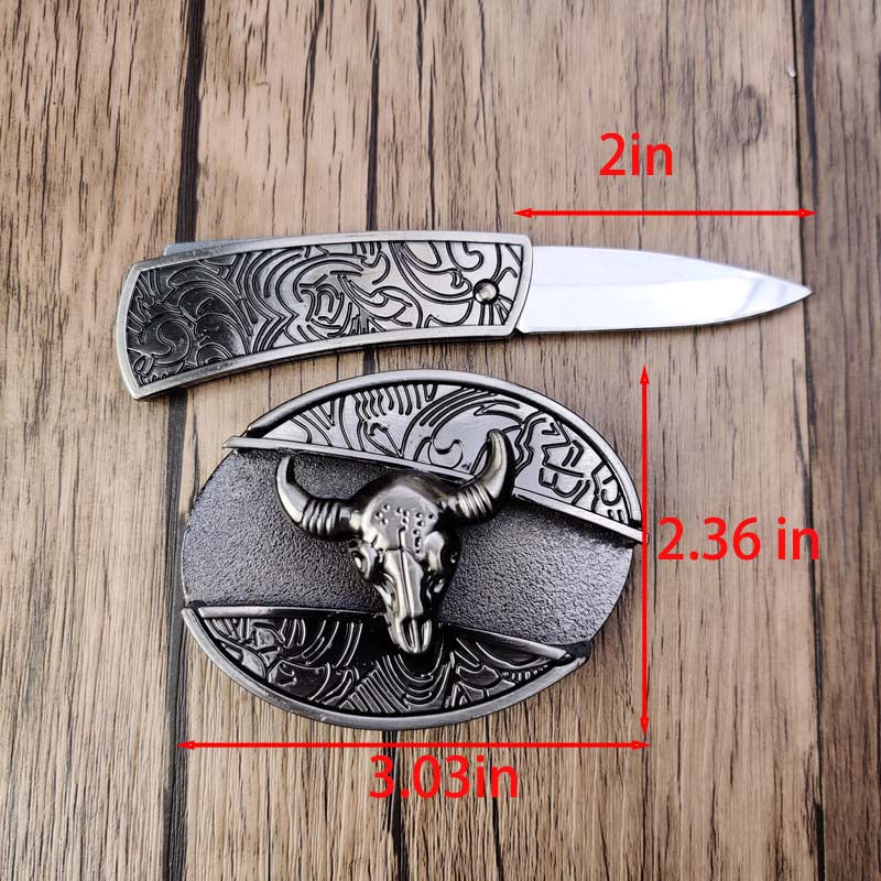 Skanto | Metal Oval Cowboy Belt Buckle