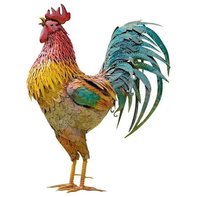 RoosterPatriot - Rooster Sculpture for the Porch