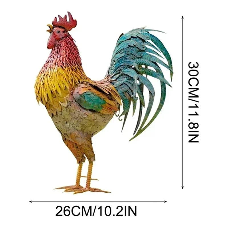 RoosterPatriot - Rooster Sculpture for the Porch