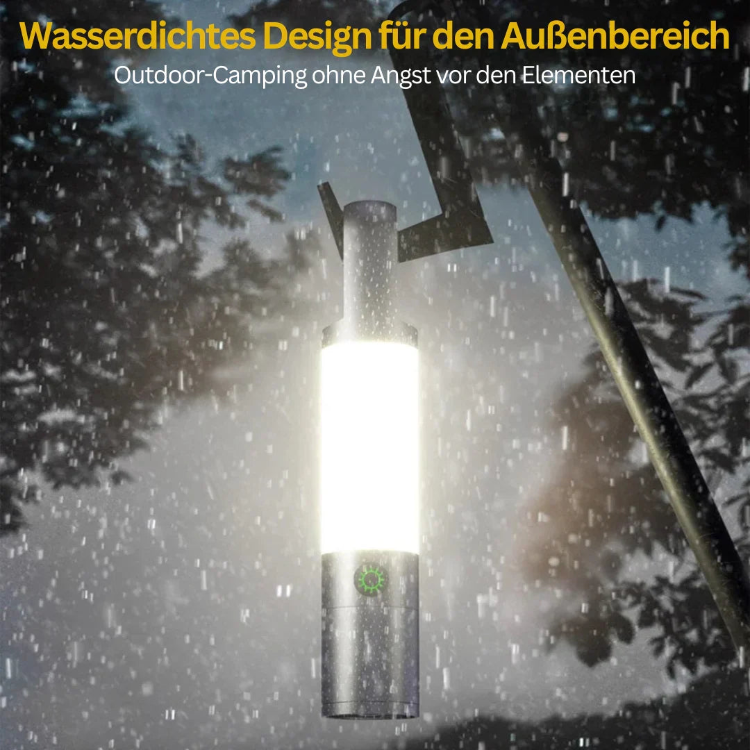 Skanto | LED Flashlight with Multicolor Filters – Rechargeable USB-C Lamp with Camping and Emergency Light Function