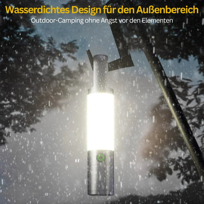 Skanto | LED Flashlight with Multicolor Filters – Rechargeable USB-C Lamp with Camping and Emergency Light Function