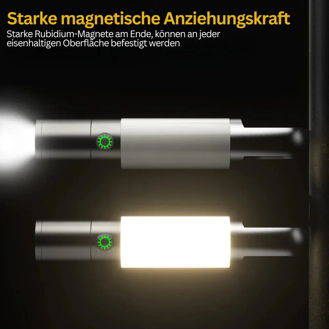 Skanto | LED Flashlight with Multicolor Filters – Rechargeable USB-C Lamp with Camping and Emergency Light Function