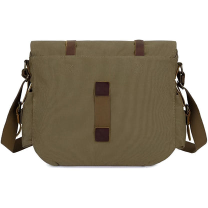 Skanto | Michael Bag – Vintage Canvas Messenger Bag for Men with Leather Details