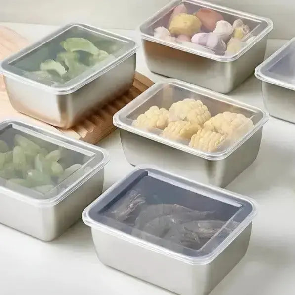 Kalsten | Microwave-safe stainless steel containers with lid