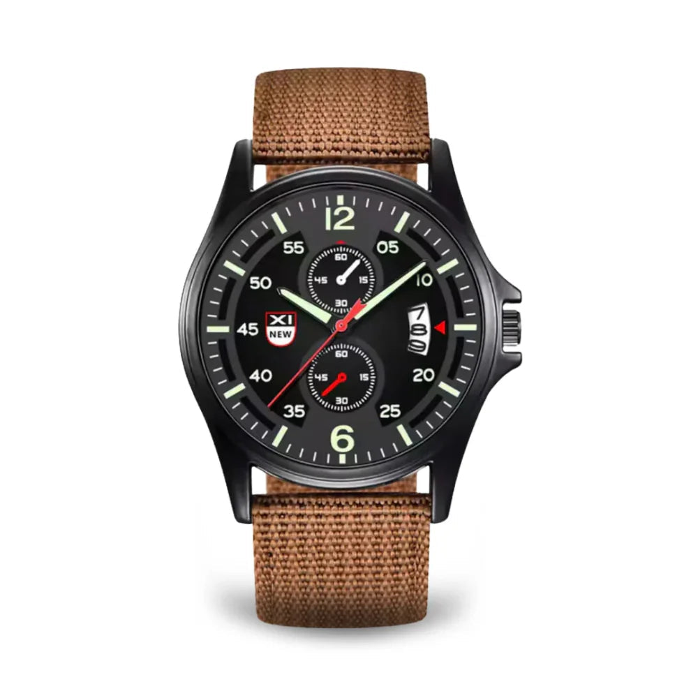 Skanto | Military Quartz Watch – Lightweight Tactical Nylon Strap Watch for Men