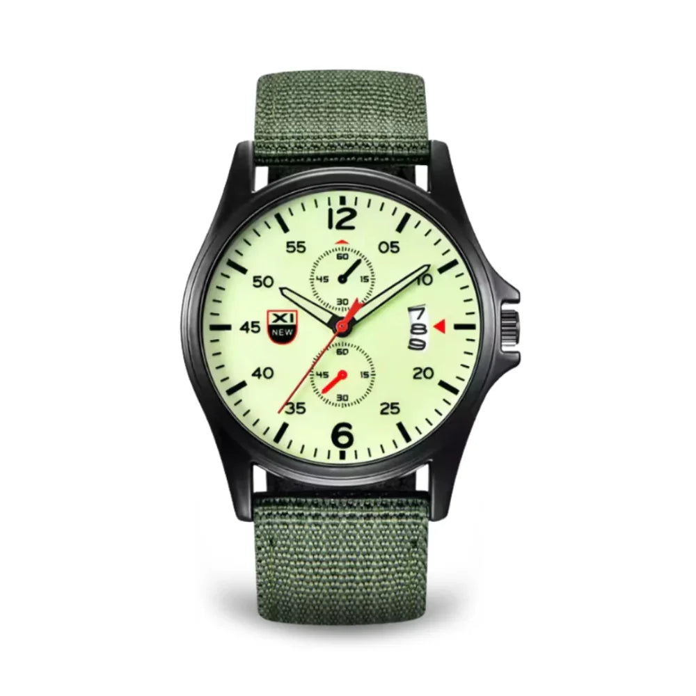 Skanto | Military Quartz Watch – Lightweight Tactical Nylon Strap Watch for Men
