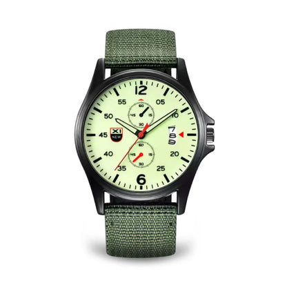 Skanto | Military Quartz Watch – Lightweight Tactical Nylon Strap Watch for Men