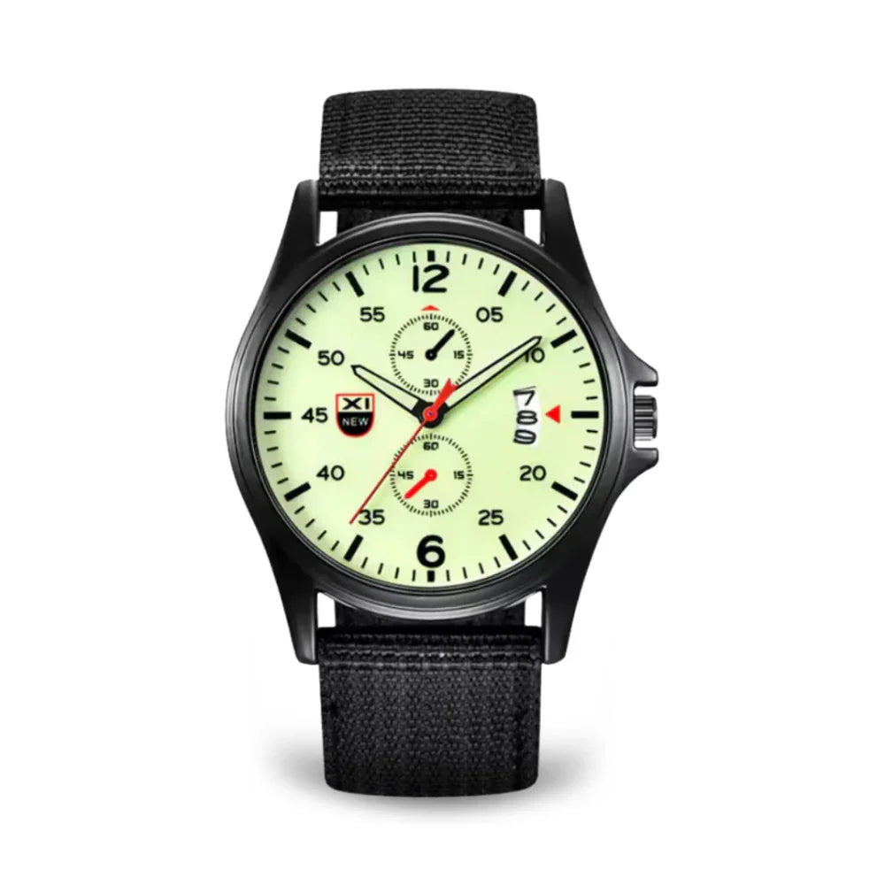 Skanto | Military Quartz Watch – Lightweight Tactical Nylon Strap Watch for Men