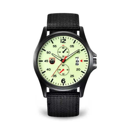 Skanto | Military Quartz Watch – Lightweight Tactical Nylon Strap Watch for Men