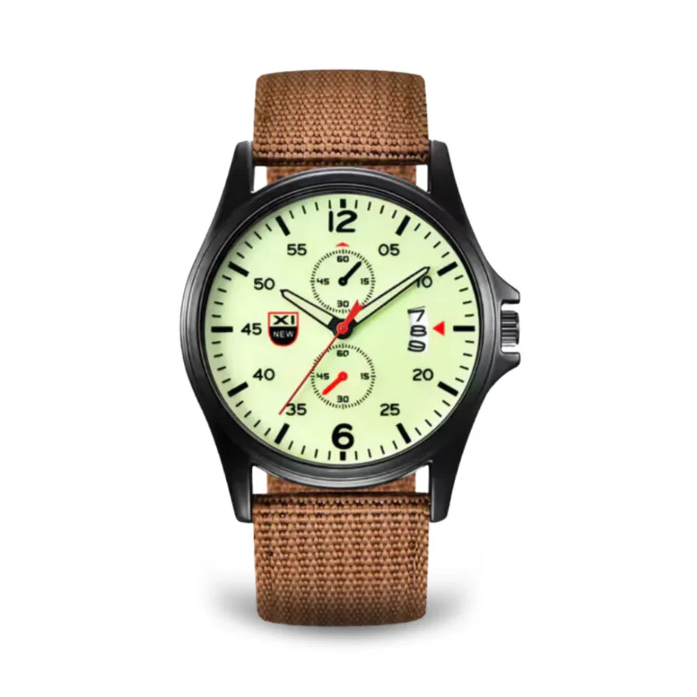 Skanto | Military Quartz Watch – Lightweight Tactical Nylon Strap Watch for Men