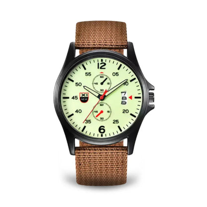 Skanto | Military Quartz Watch – Lightweight Tactical Nylon Strap Watch for Men