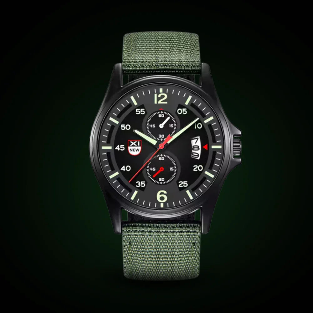 Skanto | Military Quartz Watch – Lightweight Tactical Nylon Strap Watch for Men