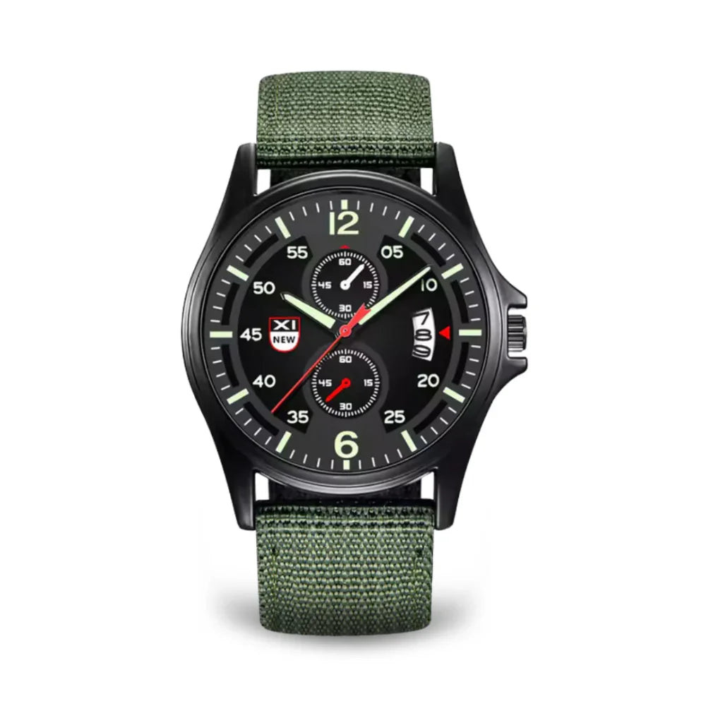 Skanto | Military Quartz Watch – Lightweight Tactical Nylon Strap Watch for Men