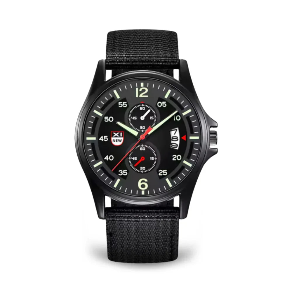 Skanto | Military Quartz Watch – Lightweight Tactical Nylon Strap Watch for Men