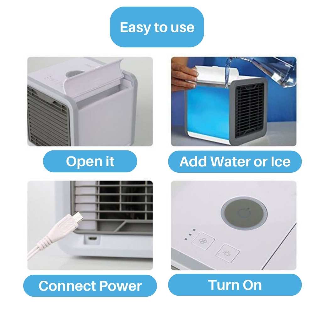 Frost Air Small Portable Air Conditioner Miniature Air Cooler AC 550ml Water Tank | Karnz