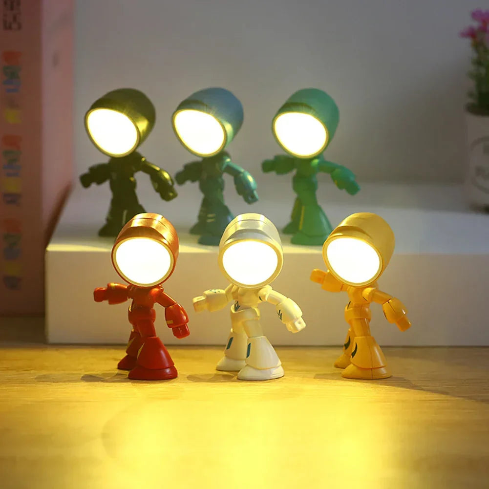 Cute Robot Table Lamp – Creative LED Light for Children's Room and Desk | Brehn