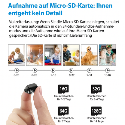 Karnz | Mini Surveillance Camera Wi-Fi Night Vision Motion Detection