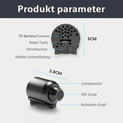 BowLift | Mini Surveillance Camera WLAN Night Vision Motion Detection