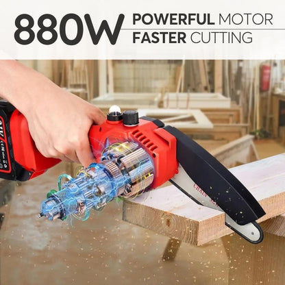 BowLift | Mini Upgraded Cordless Chainsaw