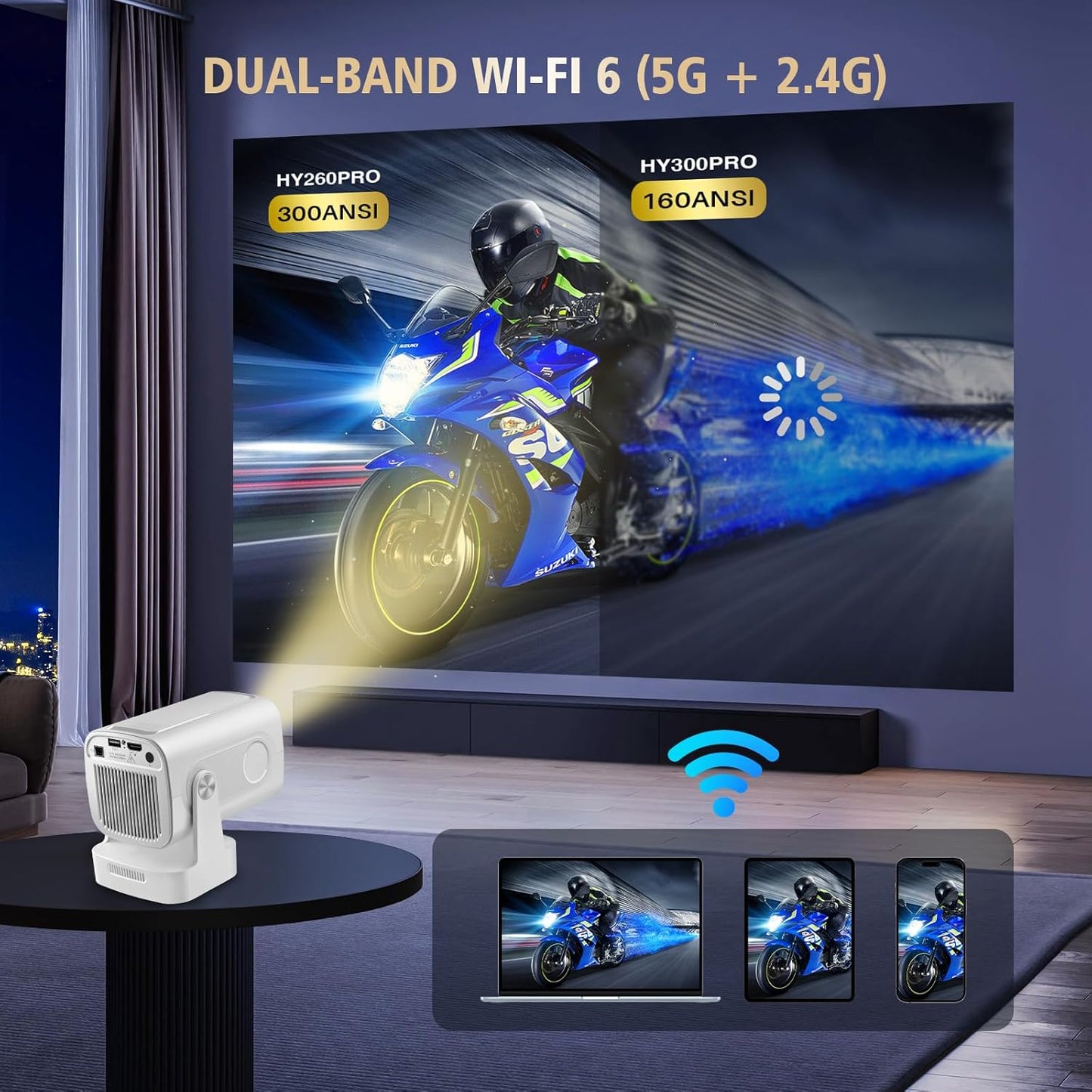 Skanto | Mini HD Home Theater Projector Portable