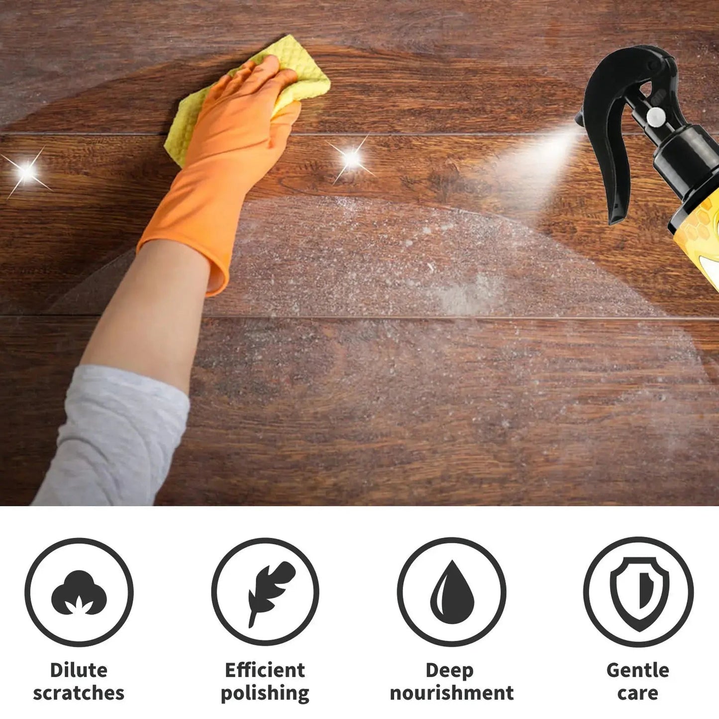 BowLift | Furniture care spray for wood – Instant shine & long-term pRedection