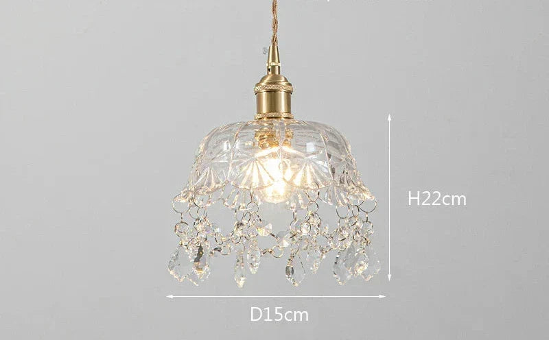 Modern Glass Pendant Lamp – Crystal Clear Design for Living Room & Dining Room | Bowlift
