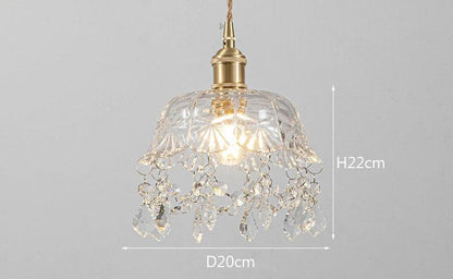 Modern Glass Pendant Light – Crystal-clear Design for Living Room & Dining Room | Karnz
