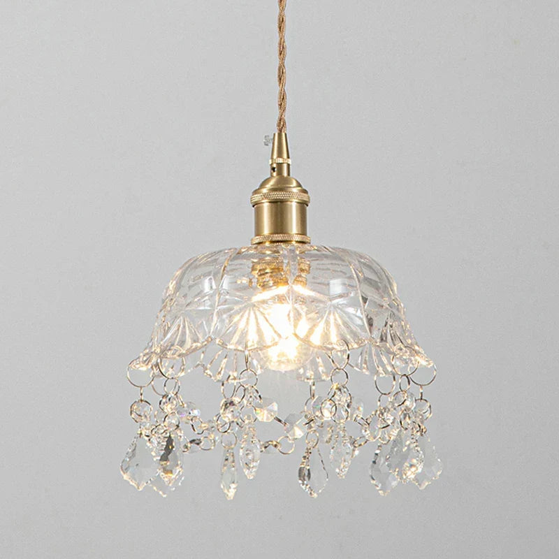 Modern Glass Pendant Light – Crystal Clear Design for Living Room & Dining Room | Brehn