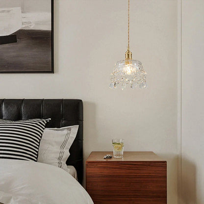 Modern Glass Pendant Light – Crystal-clear Design for Living Room & Dining Room | Karnz