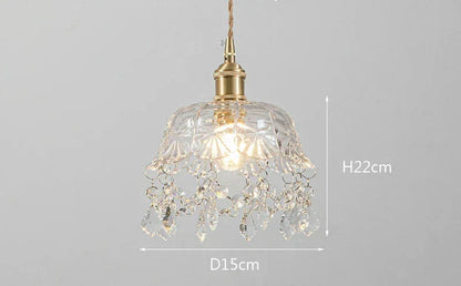 Modern Glass Pendant Light – Crystal Clear Design for Living Room & Dining Room | Brehn