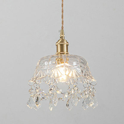 Modern Glass Pendant Lamp – Crystal Clear Design for Living Room & Dining Room | Bowlift