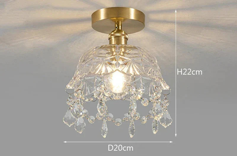 Modern Glass Pendant Light – Crystal Clear Design for Living Room & Dining Room | Brehn
