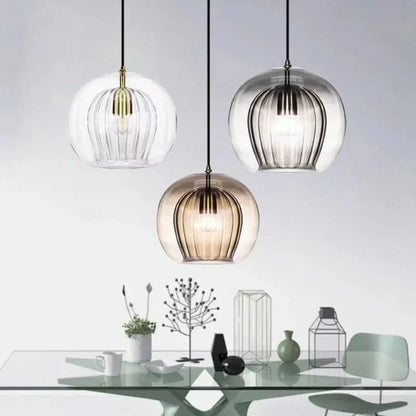 Skanto | TimberGlow - Modern Glass Pendant Lamp
